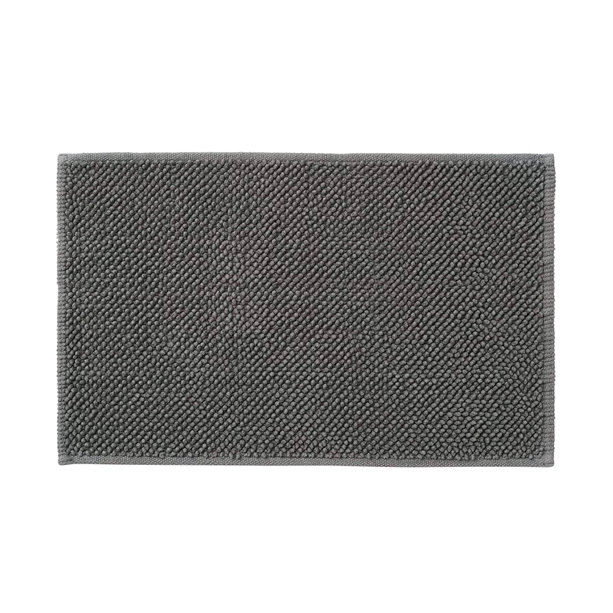 Amazon｜無印良品 シェニールバスマット チャコールグレー M